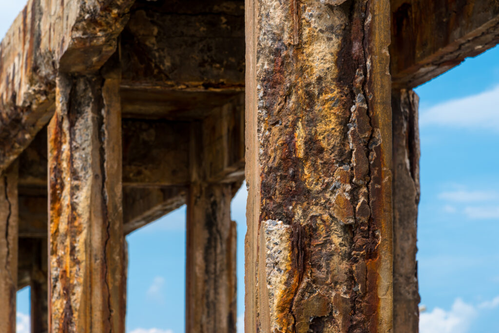 Seawater Corroded Pier